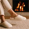 &OtherStep Fluffy Mule Slipper - White